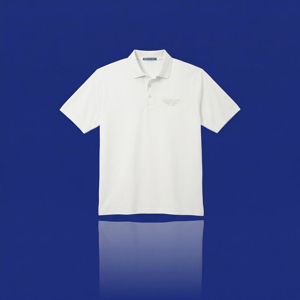 NWT Sope Creek Ocean Key Resort & Spa Luxury Pima Cotton Polo - Men’s L - White